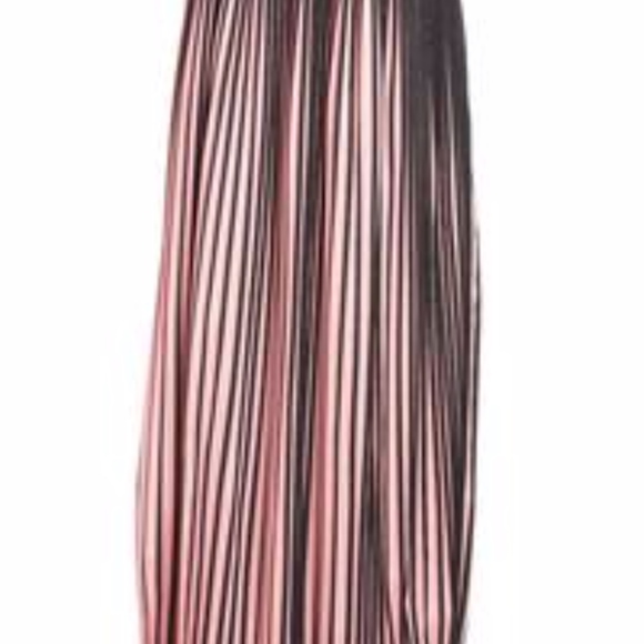 Pink and Black Pleated Skirt - Picture 3 of 4